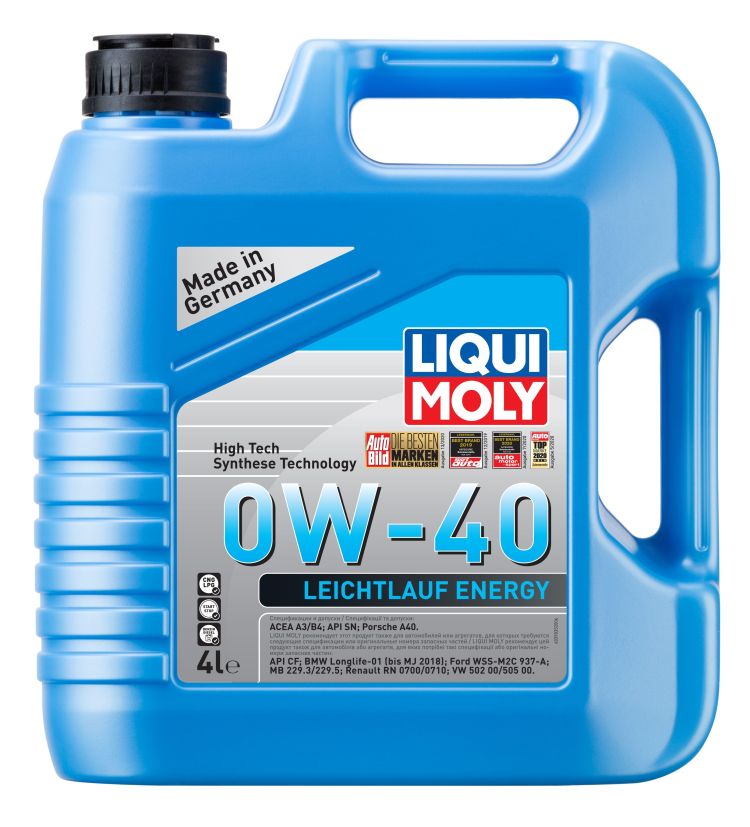 LIQUI MOLY Leichtlauf Energy 0W-40 — НС-синтетическое моторное масло 4 л.