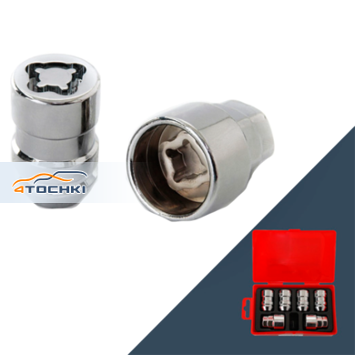 Гайка секретная M12x1,5 (35), конус, закрытая, 4+2 ключа, CH, L2207 Anmax