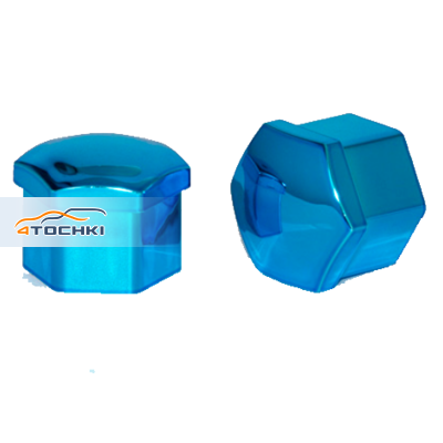 Комплект пластиковых колпачков hex21, blister 20+1, BLUE, JN-9966
