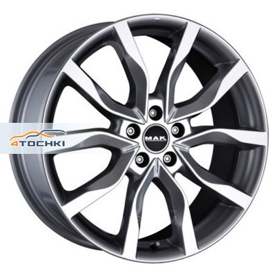 9,5x21/5x114,3 ET48 D76 Koln Gunmetal Mirror Face