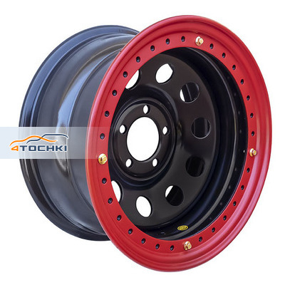 8x16/6x114,3 ET-19 D84 Jeep черный с бедлоком (красный)