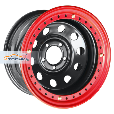 8x15/5x114,3 ET-19 D84 Jeep черный с бедлоком (красный)