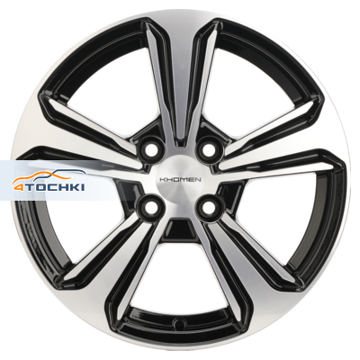 6x15/4x100 ET45 D54,1 KHW1502 (Solano) Black-FP