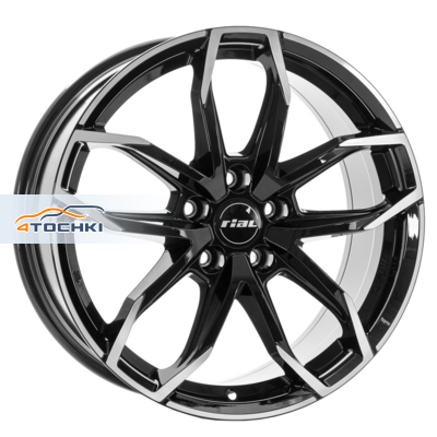 8x20/5x112 ET40 D70,1 Lucca Diamant black front polished