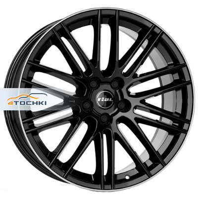 9,5x21/5x112 ET53 D66,5 KiboX Diamant black front polished