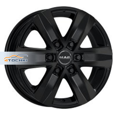 8x18/6x130 ET53 D84,1 Stone 6 Gloss Black