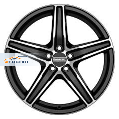 7x17/5x114,3 ET35 D75 8100 Gloss Black Machined