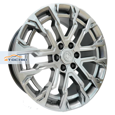9x22/6x139,7 ET25 D77,8 AZIMUT 2205 (QX80/Patrol) Dark Chrome