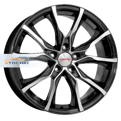 7,5x17/5x100 ET42 D67,1 Твист (КС697М) Алмаз черный