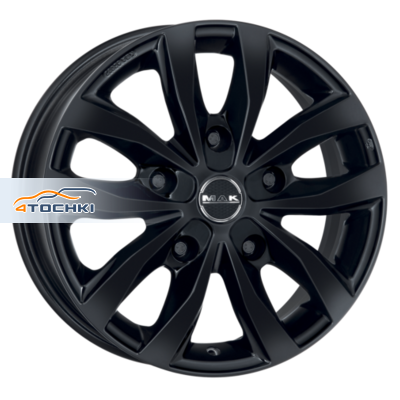 7x17/5x160 ET55 D65,1 Load 5 Gloss Black