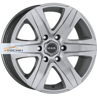 8x18/6x139,7 ET15 D106,1 Stone 6 Silver