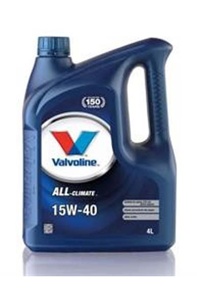 Масло моторное полусинтетическое VALVOLINE ALL CLIMATE 15W40   A3/B3/B4 SL/CF   4L