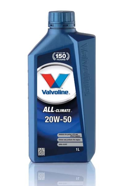 Масло моторное минеральное VALVOLINE ALL CLIMATE 20W50   A3/B3 SL/CF   1L