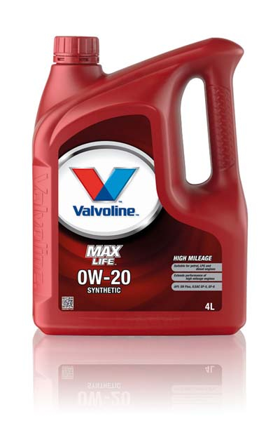 Масло моторное синтетическое VALVOLINE MAX LIFE  0W20   SN Plus GF-6/GF-5   4L