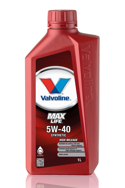 Масло моторное синтетическое VALVOLINE MAX LIFE  5W40   A3/B4 SN/CF   1L