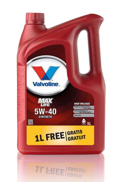 Масло моторное синтетическое VALVOLINE MAX LIFE  5W40   A3/B4 SN/CF   5L