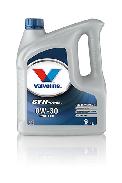 Масло моторное PAO синтетическое VALVOLINE SYN POWER FE 0W-30  A5/B5  SP 4L