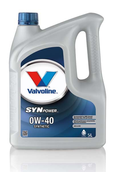 Масло моторное PAO синтетическое VALVOLINE SYN POWER  0W40  A3/B4 SN/SL   5L