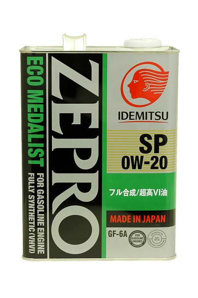 Масло моторное HC синтетическое IDEMITSU ZEPRO ECO MEDALIST 0W20 FS SP GF-6A   4L