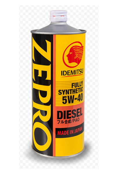 Масло моторное PAO синтетическое IDEMITSU ZEPRO DIESEL 5W40 PS CF   1L