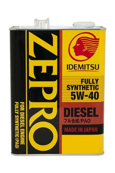 Масло моторное PAO синтетическое IDEMITSU ZEPRO DIESEL 5W40 PS CF   4L