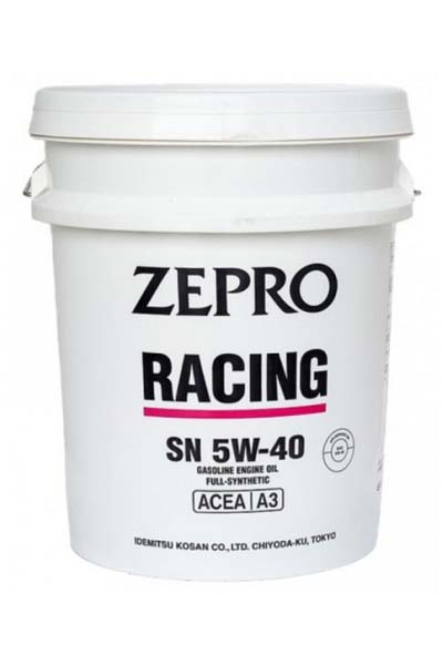 Масло моторное PAO синтетическое IDEMITSU ZEPRO RACING 5W-40 PS A3 SN  20L