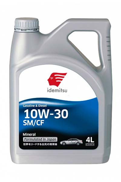 Масло моторное минеральное IDEMITSU 10W-30 Mi SM/CF 4L