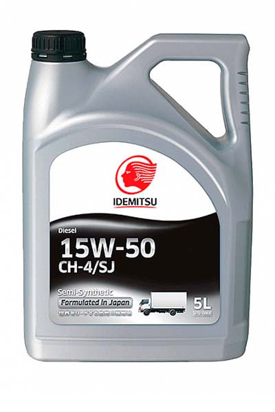 Масло моторное полусинтетическое IDEMITSU DIESEL 15W-50 SS CH-4/CF-4/CF/SJ 5L