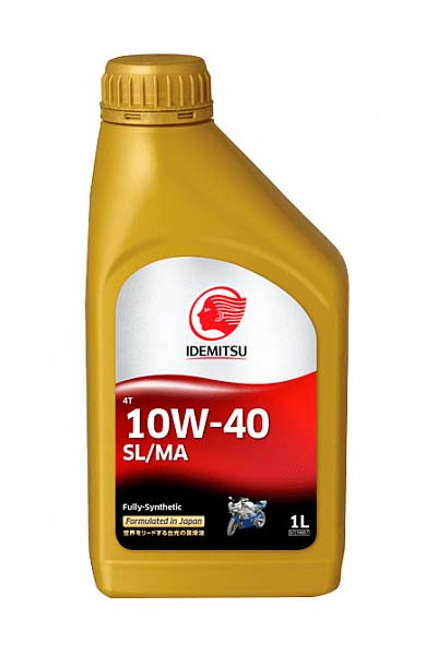 Масло моторное синтетическое IDEMITSU 4T 10W-40 FS SL MA 1L