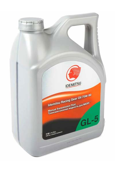 Масло трансмиссионное PAO-синтетическое IDEMITSU RACING GEAR OIL 75W-90 GL-5   4,73L