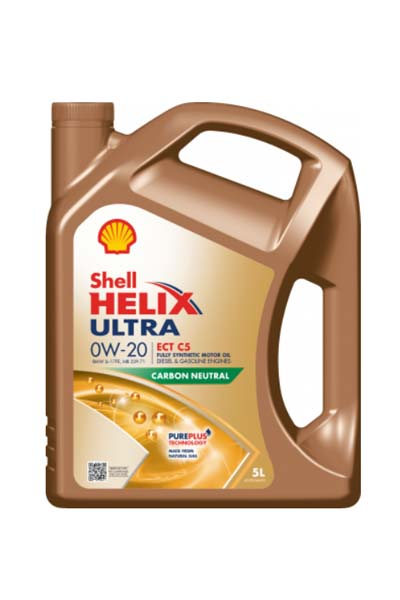 Масло моторное синтетическое SHELL HELIX ULTRA ECT  0W-20 C5   5L