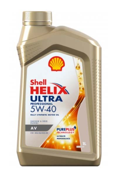 Масло моторное синтетическое SHELL HELIX ULTRA PROFESSIONAL AV  5W-40 SN C5   1L