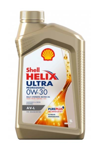 Масло моторное синтетическое SHELL HELIX ULTRA PROFESSIONAL AV-L  0W-30 C3   1L