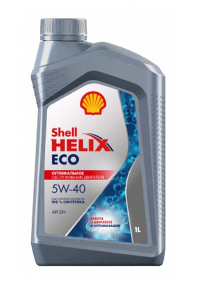 Масло моторное синтетическое SHELL HELIX ECO  5W-40 SN   1L