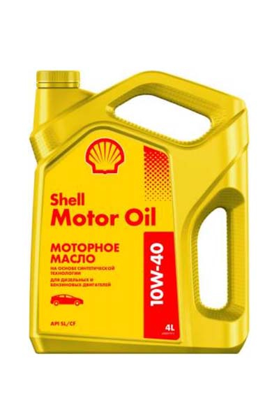 Масло моторное полусинтетическое SHELL MOTOR OIL 10W-40 SL/CF   4L