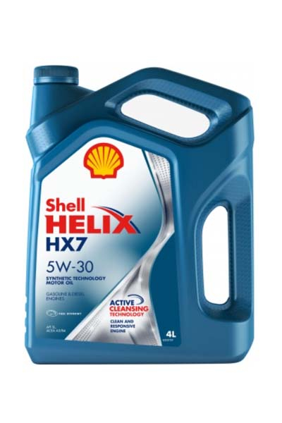 Масло моторное полусинтетическое SHELL HELIX HX7  5W-30 SL A3/B4   4L