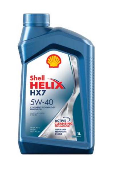 Масло моторное полусинтетическое SHELL HELIX HX7  5W-40 SN/SN+ A3/B4   1L