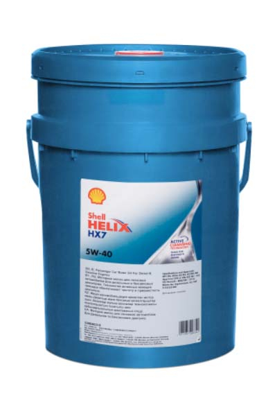 Масло моторное полусинтетическое SHELL HELIX HX7  5W-40 SN/SN+ A3/B4   20L