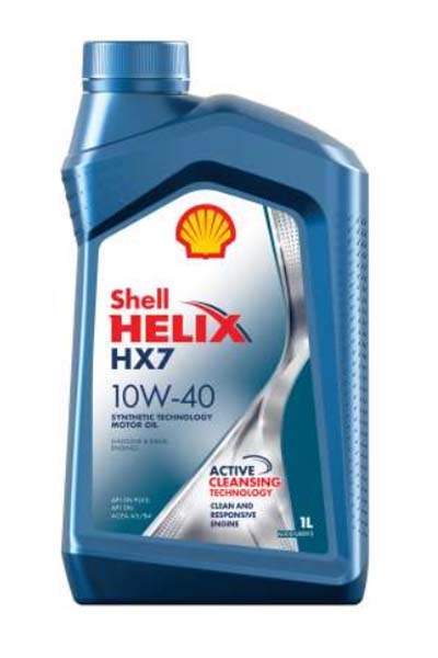 Масло моторное полусинтетическое SHELL HELIX HX7 10W-40 SN/CF A3/B4   1L