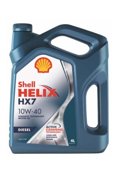 Масло моторное полусинтетическое SHELL HELIX HX7 DIESEL 10W-40 CF A3/B4   4L