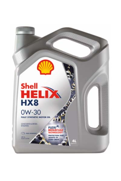 Масло моторное синтетическое SHELL HELIX HX8 0W-30 SL A3/B4   4L