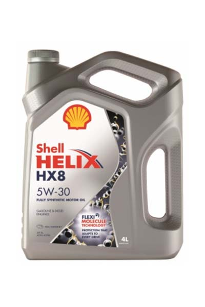 Масло моторное синтетическое SHELL HELIX HX8  5W-30 SL A3/B4   4L