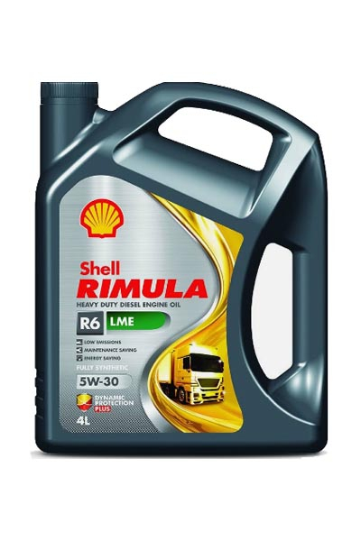 Масло моторное синтетическое SHELL Rimula R6 LME  5W-30 E6/E7   4L