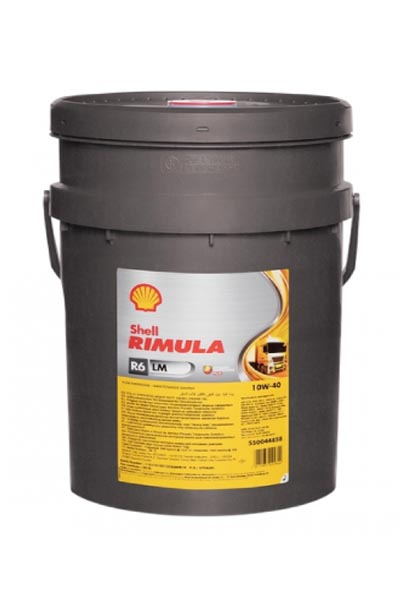 Масло моторное синтетическое SHELL Rimula R6 LM  10W-40 E6/E9 CH-4/CI-4/CJ-4 DH-2 20L