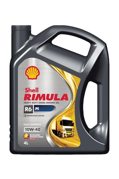 Масло моторное синтетическое SHELL Rimula R6 M  10W-40 E4/E7 CI-4  4L
