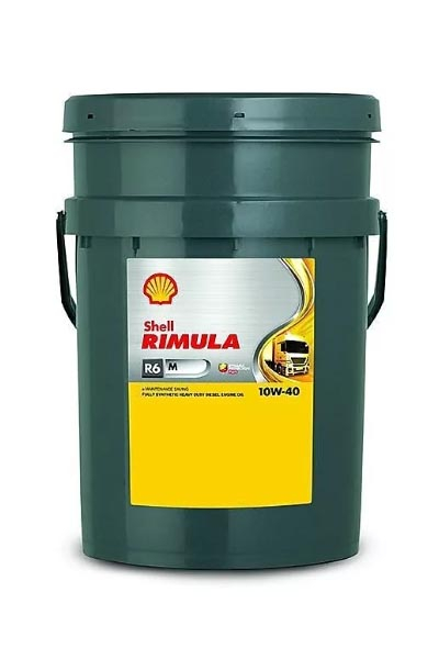 Масло моторное синтетическое SHELL Rimula R6 M  10W-40 E4/E7 CI-4  20L
