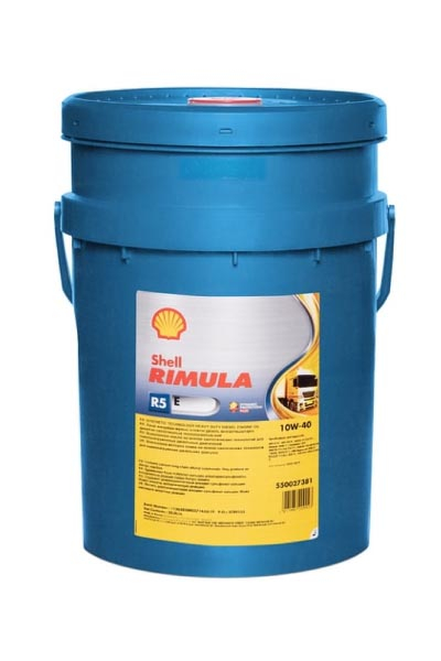 Масло моторное полусинтетическое SHELL Rimula R5 E  10W-40 E7/E5/E3 CI-4/CH-4/CG-4/CF-4/CF  20L