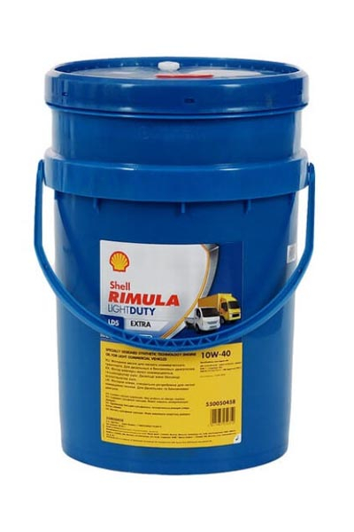 Масло моторное полусинтетическое SHELL Rimula LD5 Extra  10W-40 E3/E5/E7  SL/CH-4/CI-4 20L