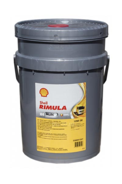 Масло моторное минеральное SHELL Rimula R4 MULTI  10W-30 CF/CF-4/CG-4/CH-4/CI-4 20L