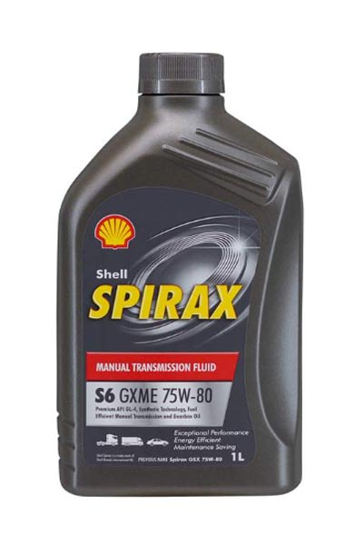 Масло трансмиссионное синтетическое SHELL Spirax S6 GXME 75W-80 GL-4 1L